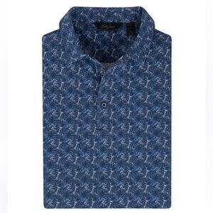 Bobby Jones Performance Polo Tropical Print Golf Athletic Mens Med